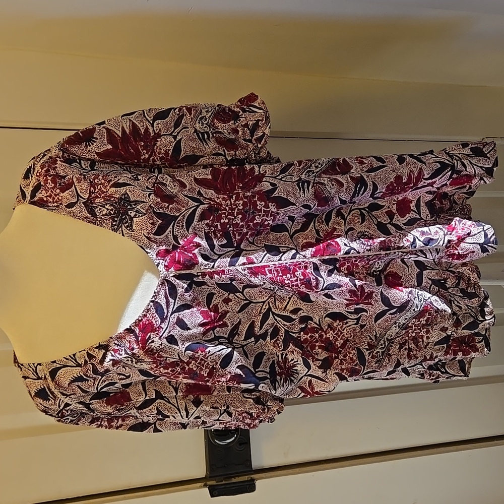 Lucky Brand Floral Blouse Cotton 2X